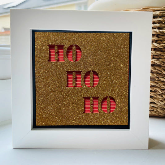 Ho Ho Ho 4 4 x 4” Box Frame