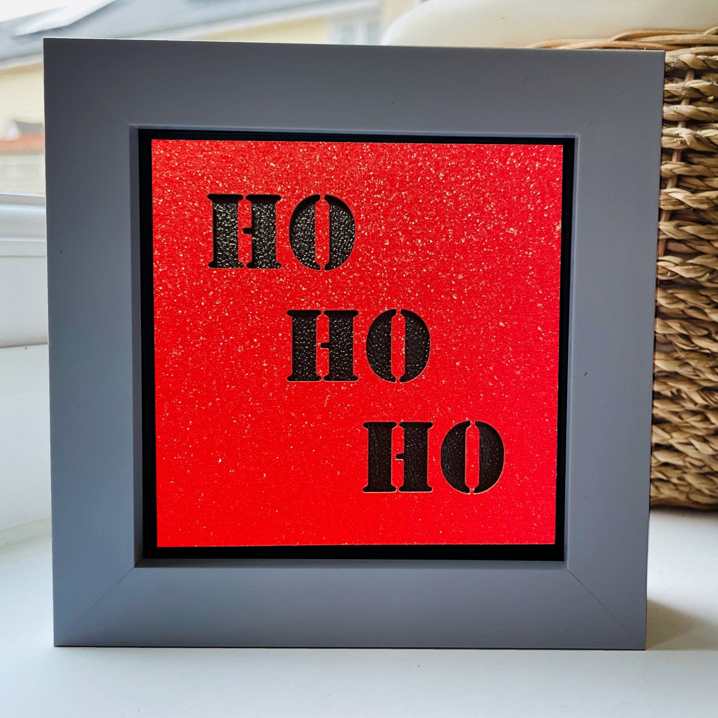 Ho Ho Ho 6 4 x 4” Box Frame