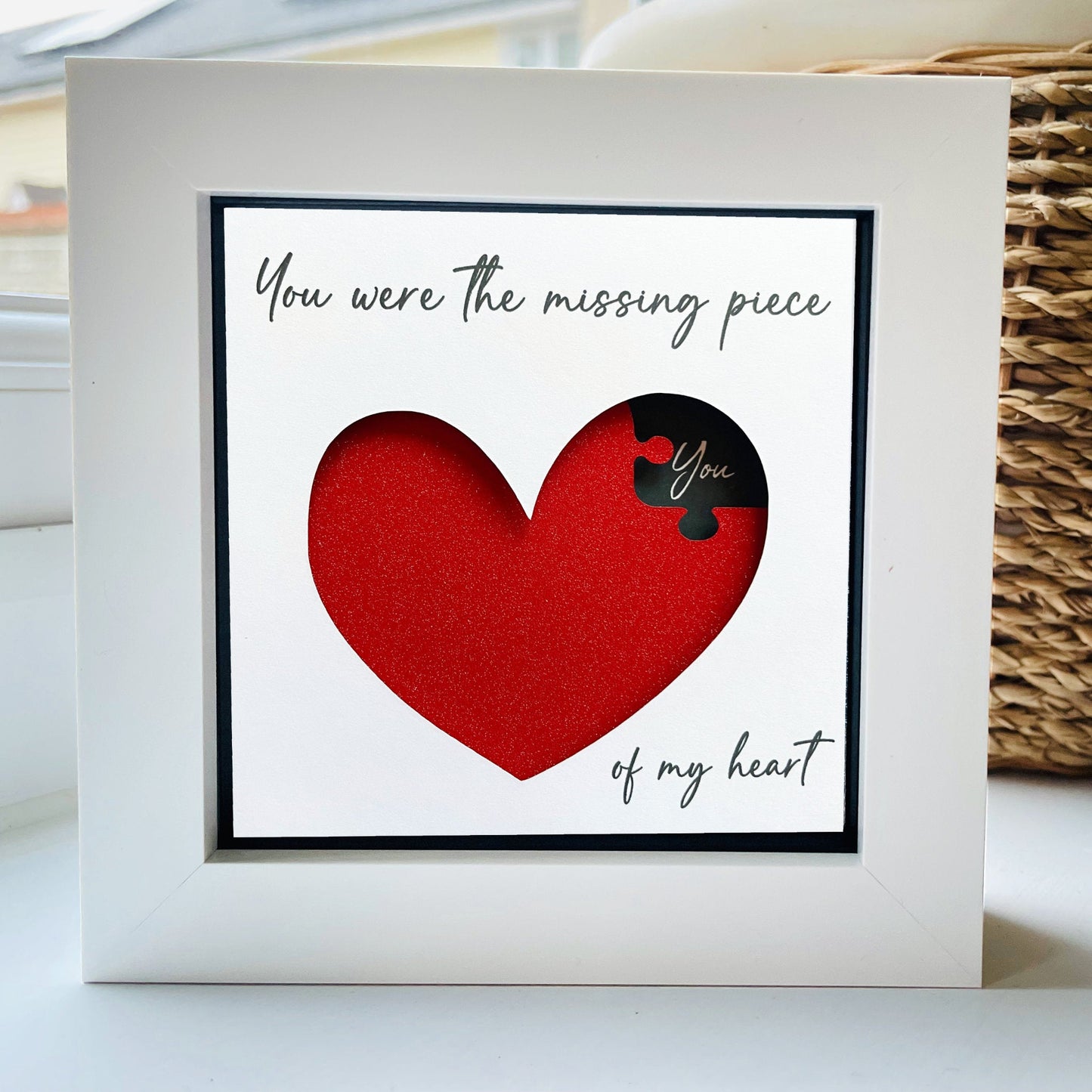 You were the missing piece of my heart RED