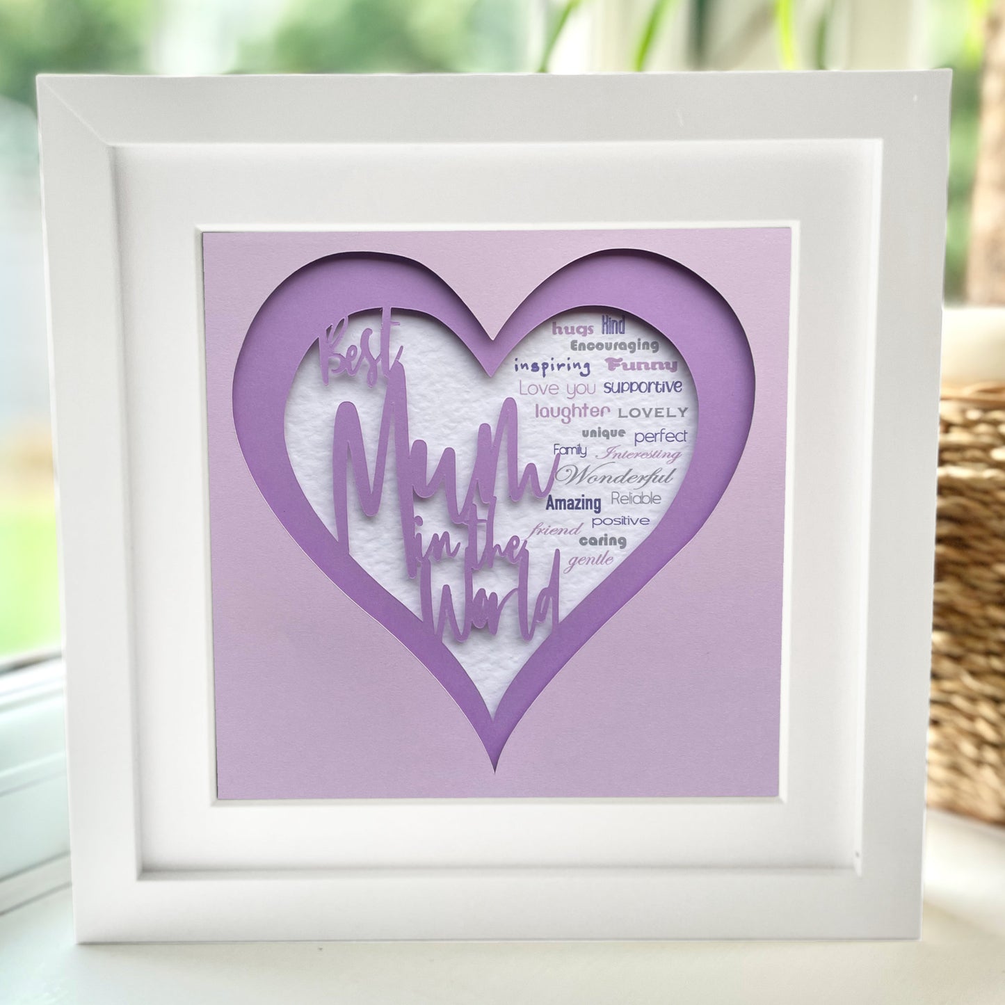 Copy of Best Mum in the World 4 8 x 8” Box Frame