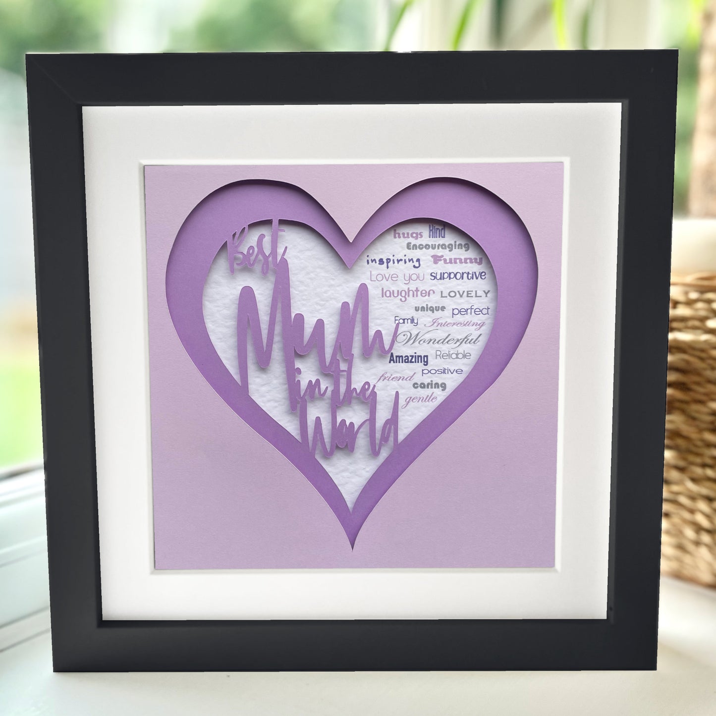 Copy of Best Mum in the World 4 8 x 8” Box Frame