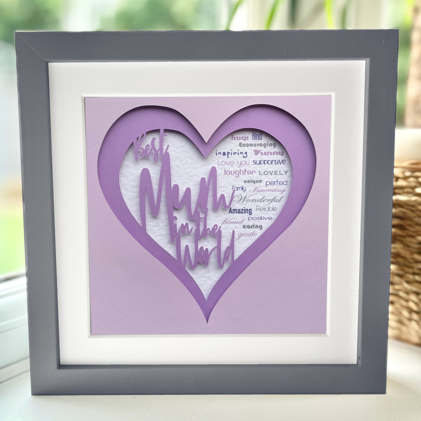 Copy of Best Mum in the World 4 8 x 8” Box Frame